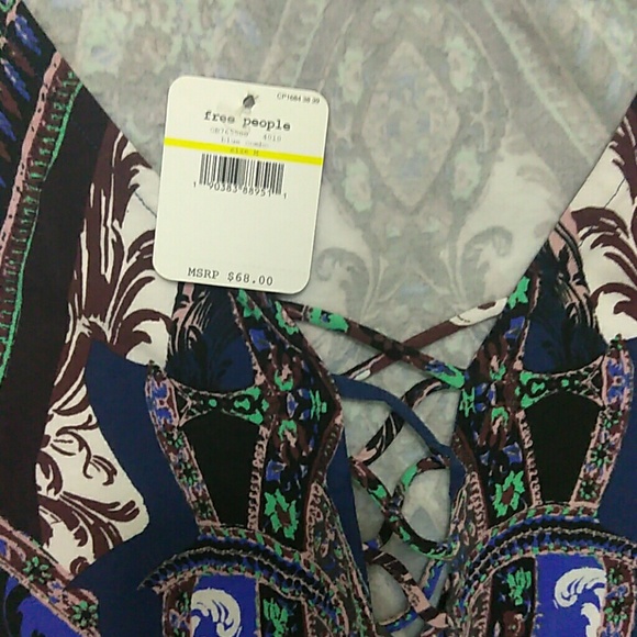 Free People Pick a Place Lace-Up Bodysuit - Picture 6 of 6